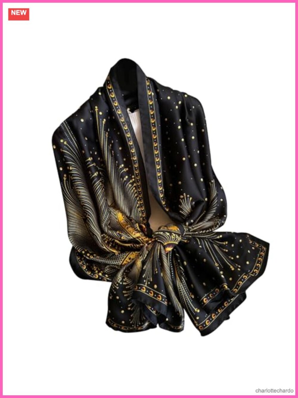 Silk Scarf Shawl Women Lightweight Floral Satin Silky Oversize Wrap